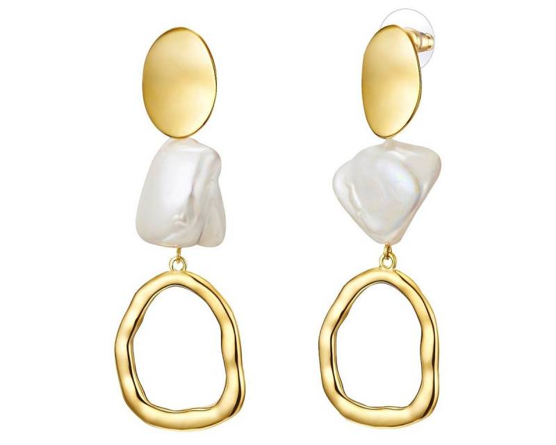 Lulu & Jane Perlenohrringe gelbgold von Lulu & Jane