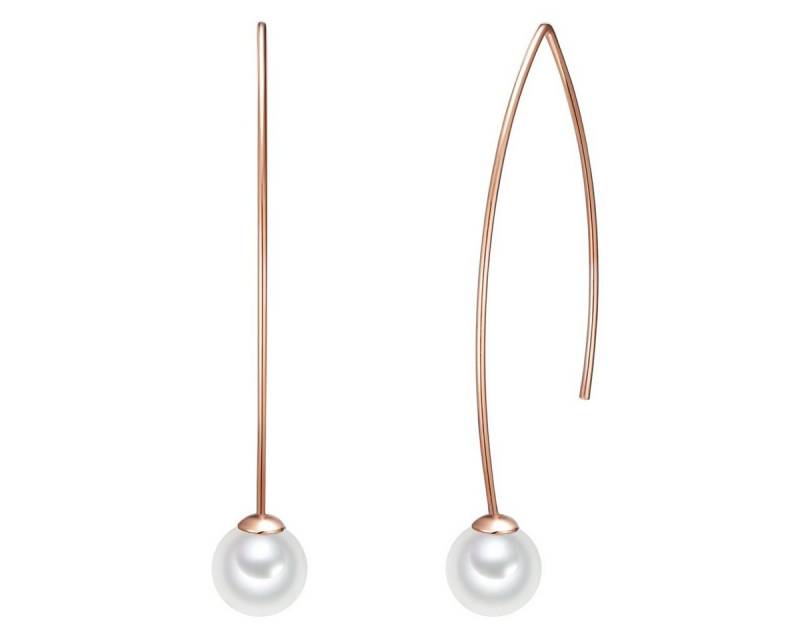 Lulu & Jane Perlenohrringe roségold von Lulu & Jane