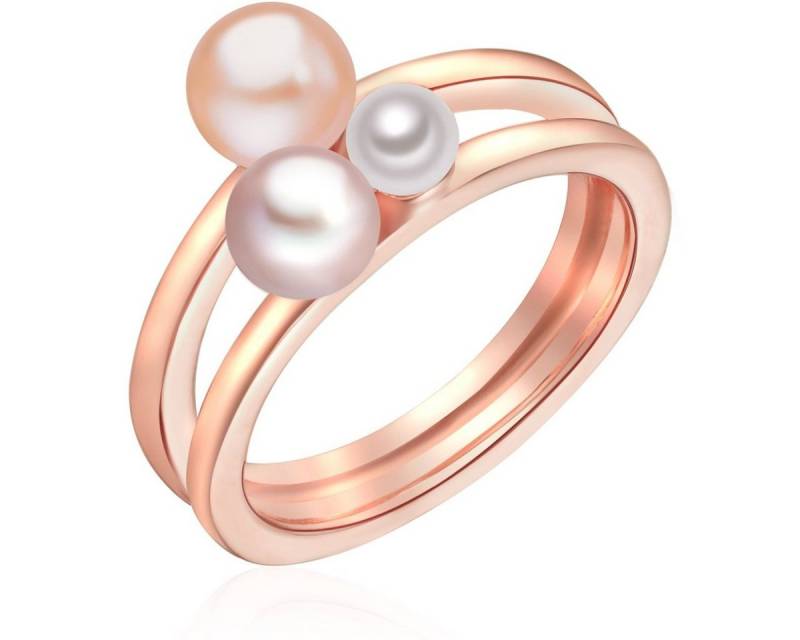 Lulu & Jane Perlenring weiß, Muschelkernperle von Lulu & Jane