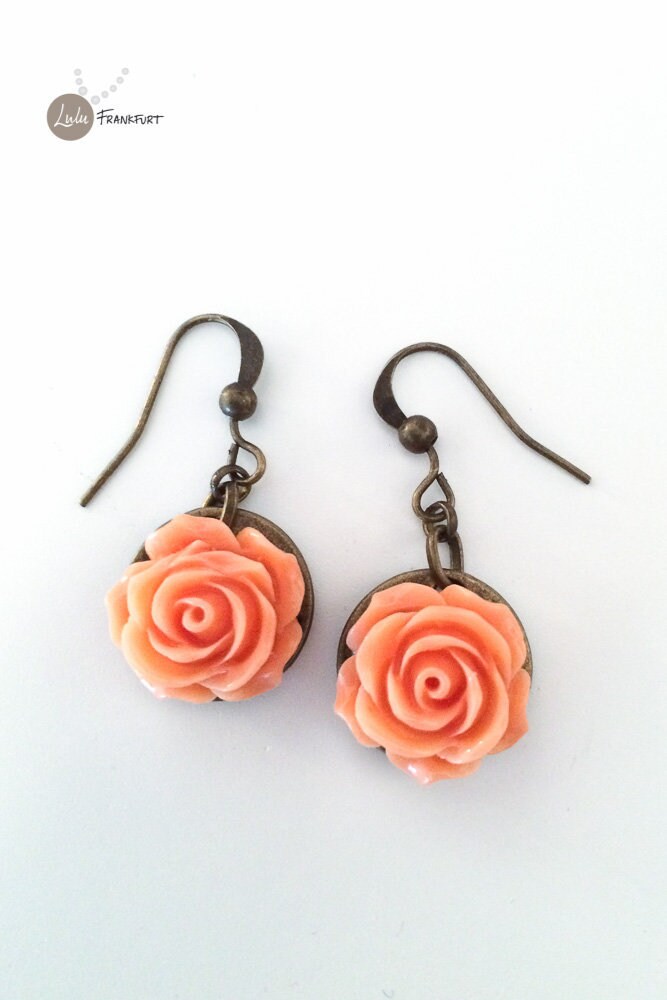 Rosen Ohrringe von LuluFrankfurt
