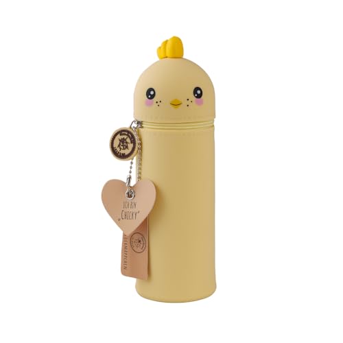Lulubug Silikon Federmäppchen - Küken Chicky | Federtasche aus weichem Silikon für Stifte | Federmappe und Stiftehalter | Mäppchen Tiere, Schlampermäppchen Lulubug Silikon Federmäppchen - Küken Chicky | Federtasche aus weichem Silikon für Stifte | Federmappe und Stiftehalter | Mäppchen Tiere, Schlampermäppchen von Lulubug