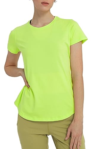 Lulucheri Sportshirt Damen Sport Yoga Fitness Shirt Laufshirt Kurzarm Tops Trainingsshirt Sommer Shortsleeve(Wasabi Grün，L) von Lulucheri