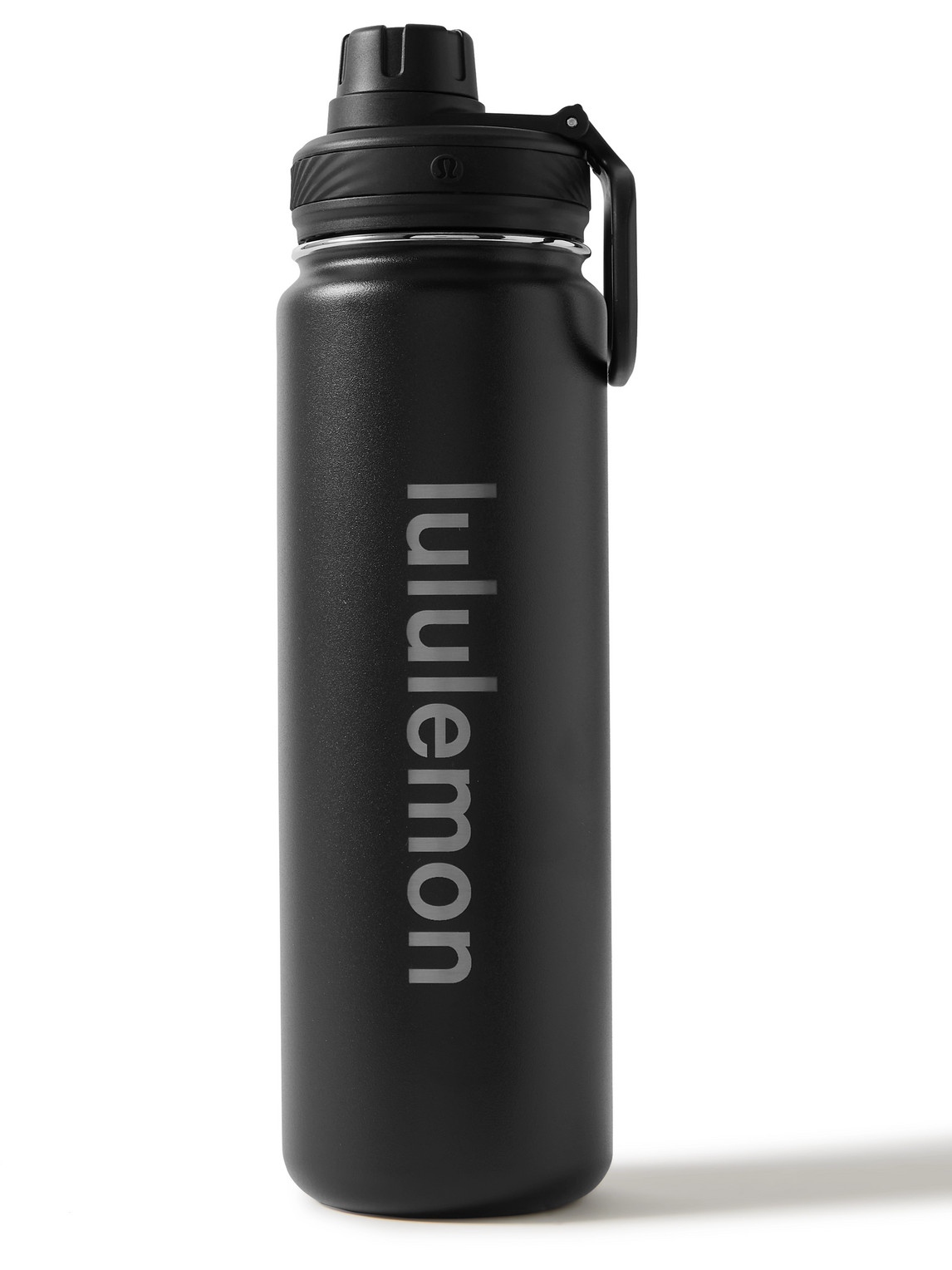 Lululemon - Back to Life Logo-Print Stainless Steel Water Bottle, 710ml - Men - Black von Lululemon