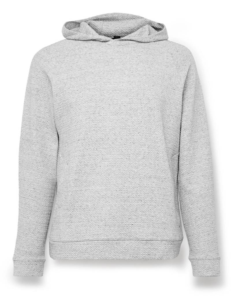 Lululemon - Double-Knit Textured Cotton-Blend Jersey Hoodie - Men - Gray - L Lululemon - Double-Knit Textured Cotton-Blend Jersey Hoodie - Men - Gray - L von Lululemon