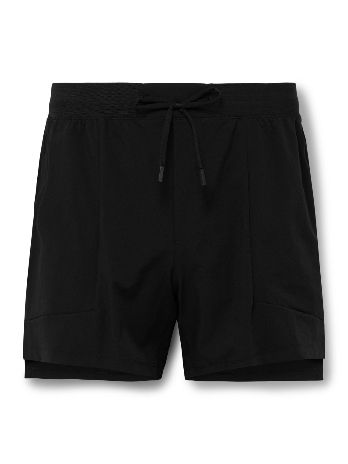 Lululemon - License to Train 5" Linerless Slim-Fit Stretch Recycled-Shell Drawstring Shorts - Men - Black - XXL von Lululemon
