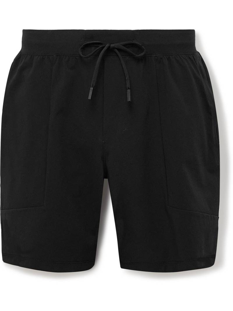 Lululemon - License to Train 7" Straight-Leg Stretch Recycled-Shell Drawstring Shorts - Men - Black - XXL von Lululemon