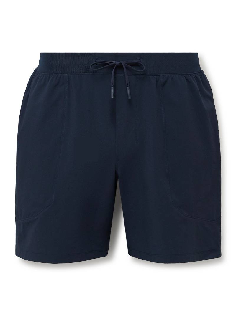 Lululemon - License to Train 7" Straight-Leg Stretch Recycled-Shell Drawstring Shorts - Men - Blue - M von Lululemon