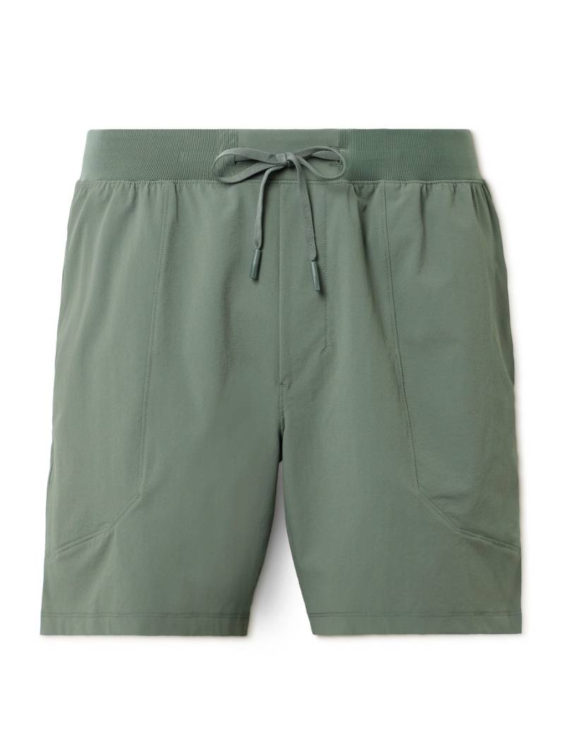 Lululemon - License to Train Linerless 7" Straight-Leg Stretch Recycled-Shell Drawstring Shorts - Men - Green - L von Lululemon