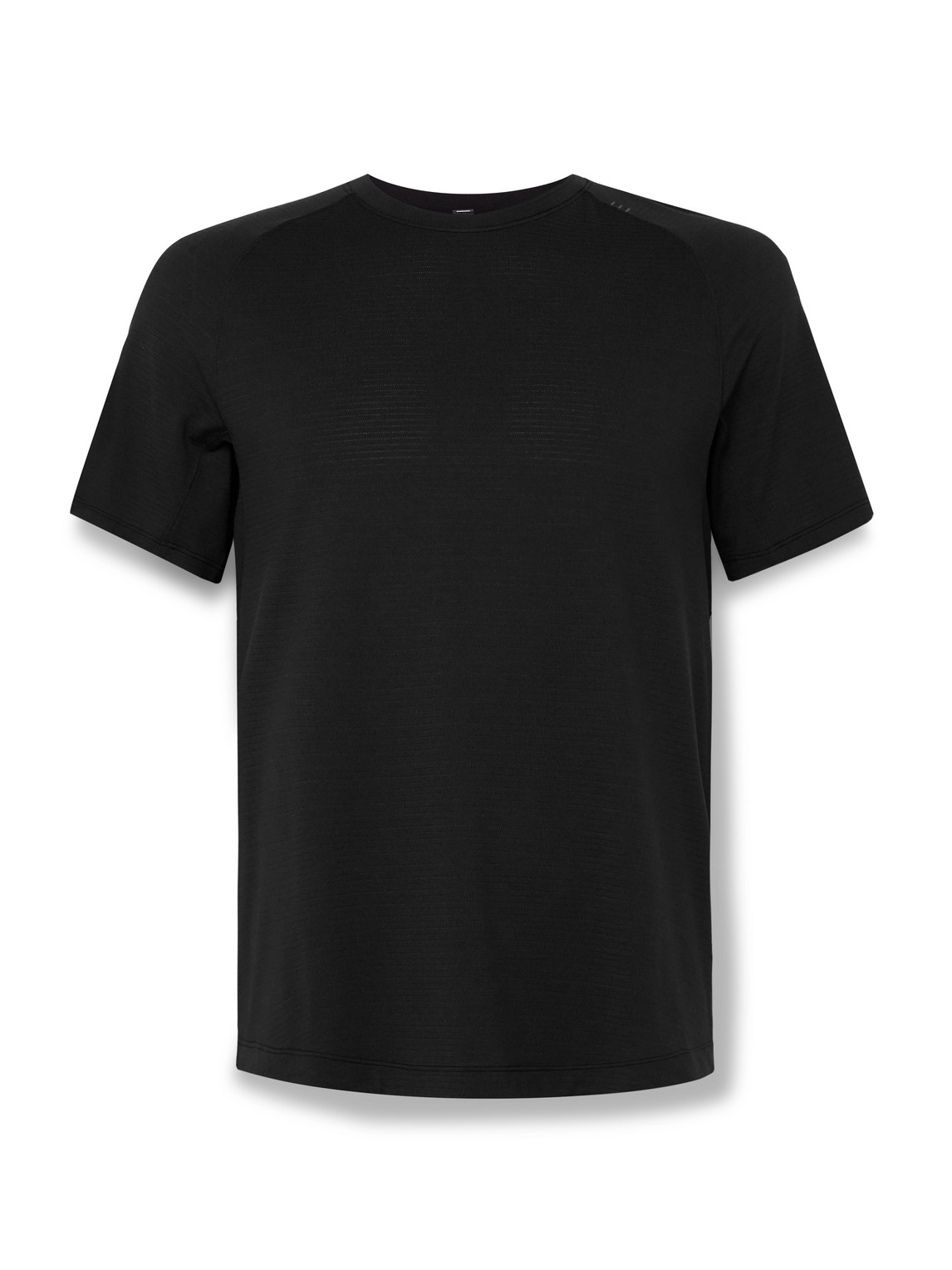 Lululemon - License to Train Stretch Recycled-Mesh T-Shirt - Men - Black - L von Lululemon