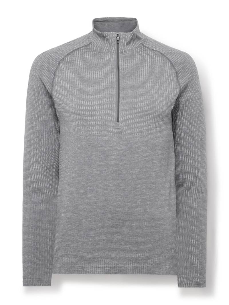 Lululemon - Metal Vent Tech Slim-Fit Stretch-Jersey Half-Zip Top - Men - Gray - XL von Lululemon