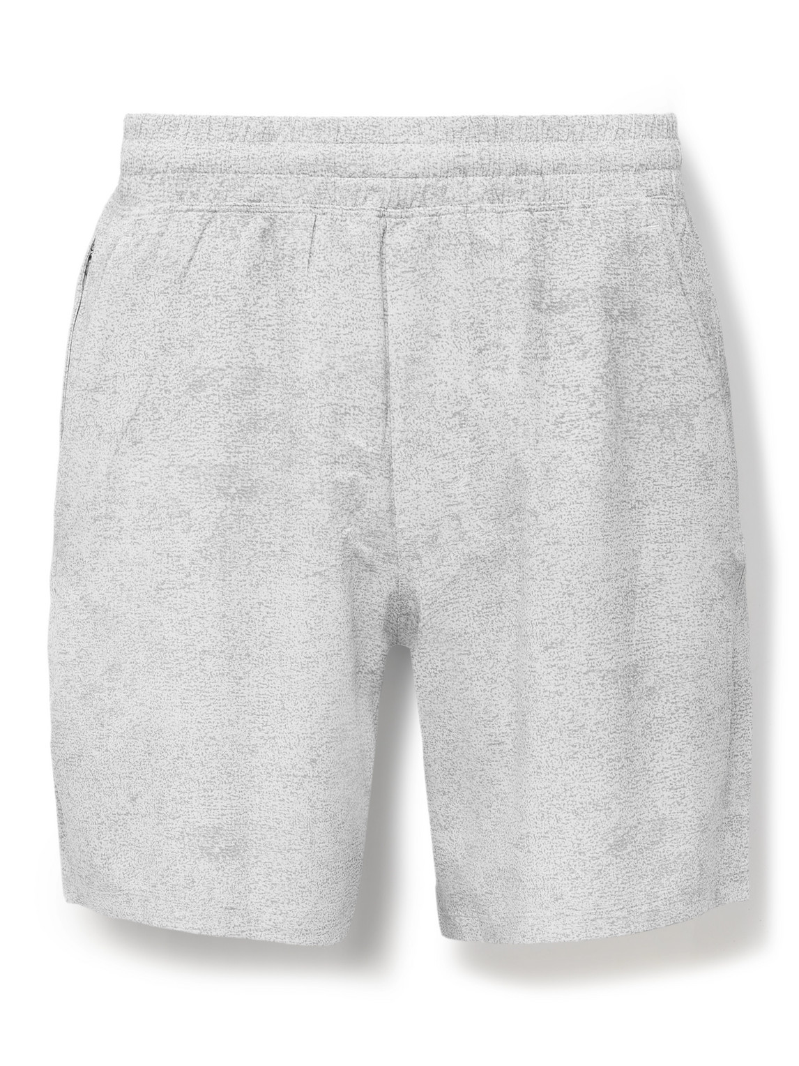 Lululemon - Pace Breaker 7" Straight-Leg Mesh-Trimmed Printed Recycled-Swift™ Shorts - Men - Gray - XXL von Lululemon