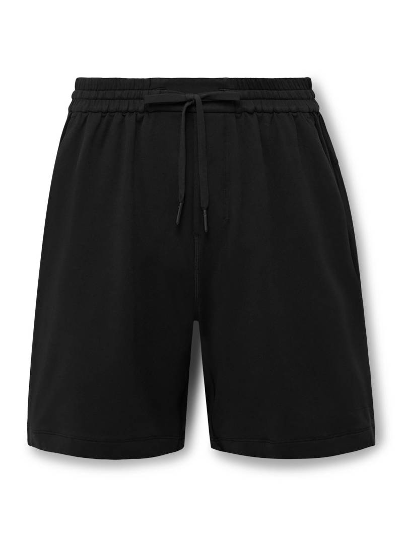Lululemon - Straight-Leg Stretch Recycled-Jersey Drawstring Shorts - Men - Black - S von Lululemon