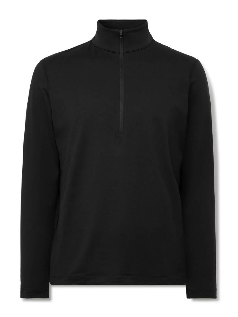 Lululemon - Stretch Recycled-Jersey Half-Zip Sweatshirt - Men - Black - M von Lululemon