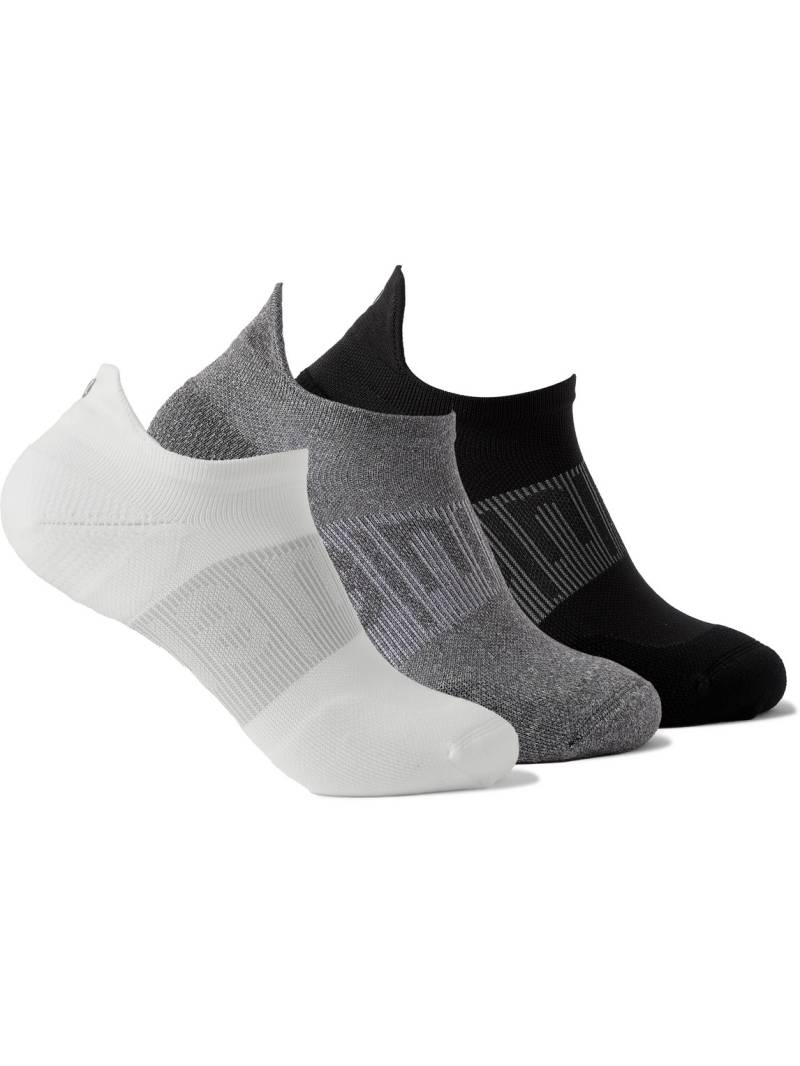 Lululemon - Three-Pack Power Stride Stretch-Knit Socks - Men - Multi - M von Lululemon