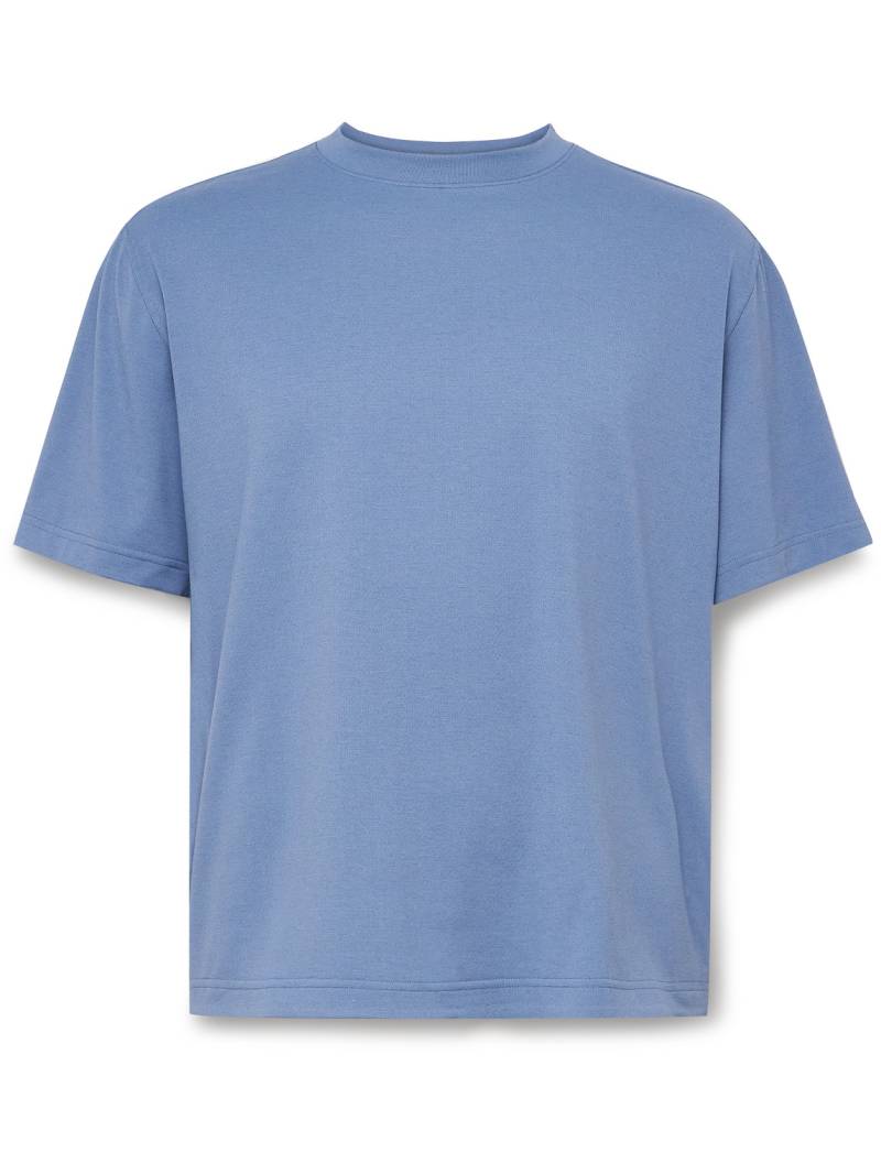 Lululemon - Train Stretch Recycled-Mesh T-Shirt - Men - Blue - M von Lululemon