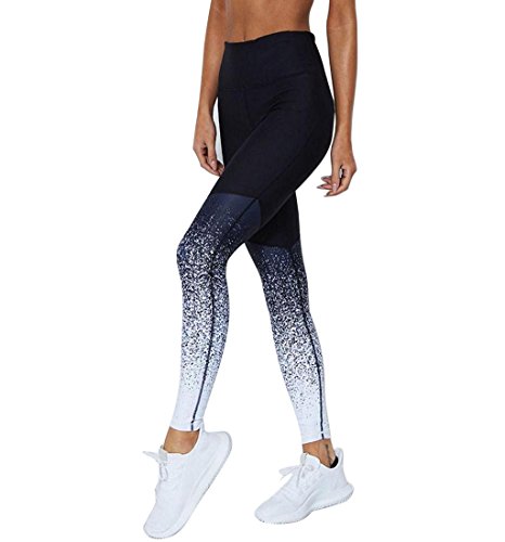 Lulupi Damen Leggings Top Set, Yogahose Bunte Sporthose Crop Top Sport-Set Trainingsanzug Bauchfrei Oberteile Stretch Fitness Jogginghose von Lulupi