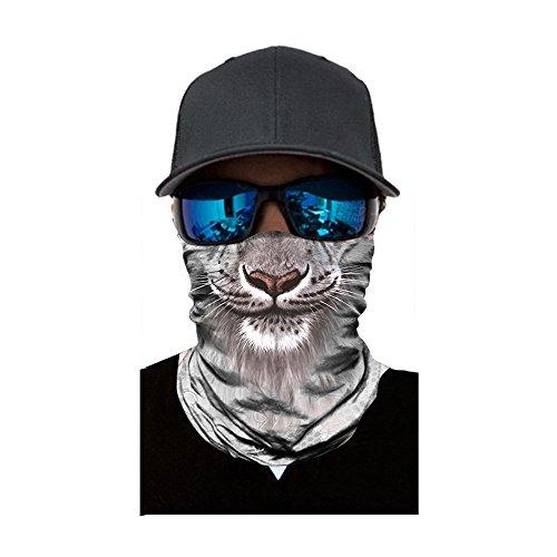 Lulupi Damen und Herren Multifunktionstuch,Lustig Animalprint Schlauchtuch Halstuch Outdoor Gesichtsmaske Atmungsaktiv Staubschutz Mund-Tuch Schlauchschal Face Shield Motorradmaske von Lulupi