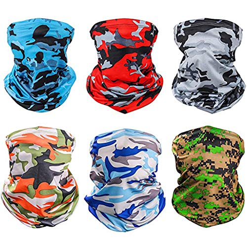 Lulupi Halstuch Multifunktionstuch Gesichtsmaske Schlauchschal Outdoor Sport Bandana Kopftuch Sommer Schlauchtuch Funktionstuch Mund-Tuch Motorradmaske Atmungsaktiv Schnelltrocknend von Lulupi