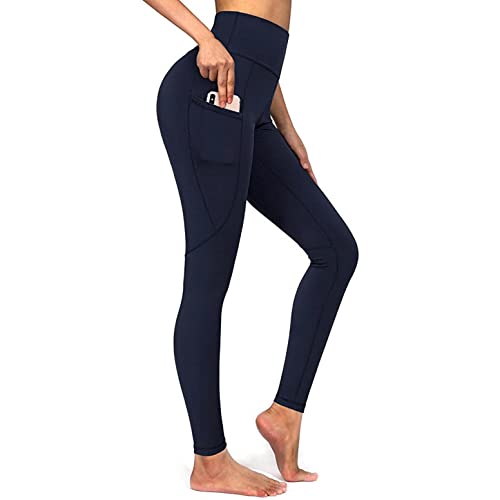 Lulupi Sport Leggings Damen Blickdicht Sportleggins mit Handytasche, Stretch Leggins Frauen Yogahose Sporthose Laufhose Workout Fitness Joggen Hose von Lulupi