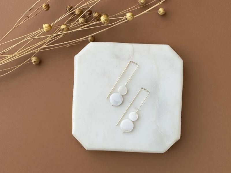 Perlmutt Ohrringe, Braut Perle Tropfen Hochzeit Baumeln Handgemachte Minimalist Schmuck, Brautjungfer Geschenk Für Sie Perlmutt Ohrringe, Braut Perle Tropfen Hochzeit Baumeln Handgemachte Minimalist Schmuck, Brautjungfer Geschenk Für Sie von LulupoDesigns