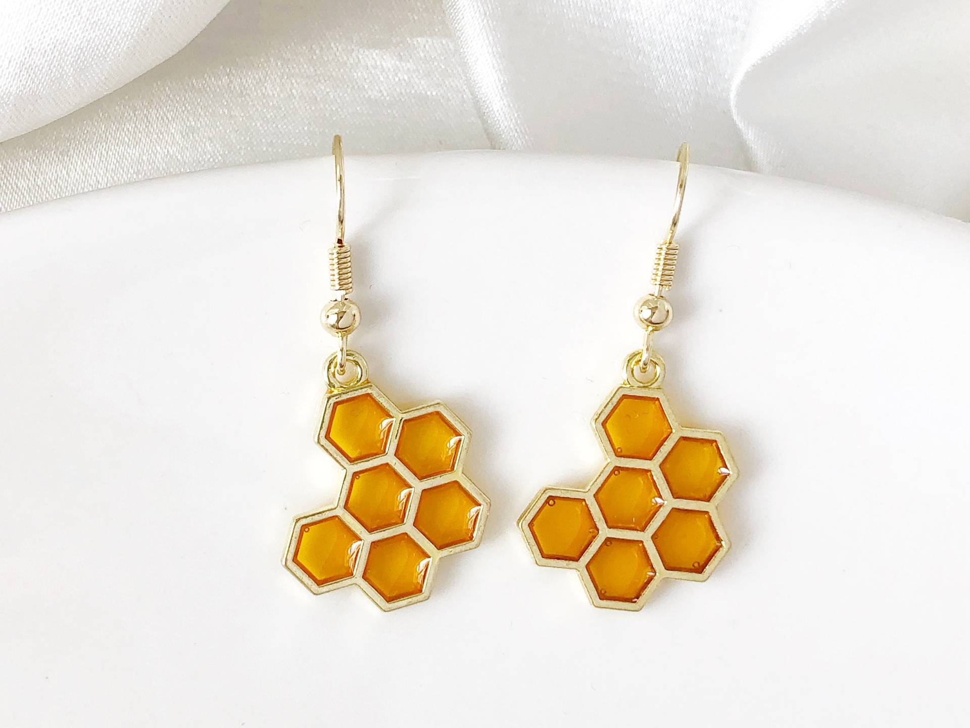Honigwaben Ohrringe, Süße Geschenk Für Sie Honigwaben Ohrringe, Süße Geschenk Für Sie von LuluxCrafts