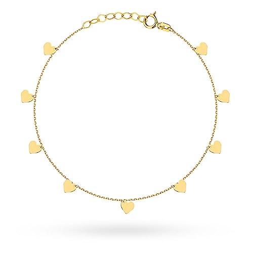 Goldarmband 585 14k Gold Gelbgold Herz von Lumari Gold