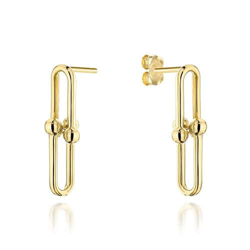 Lumari Gold Damen Ohrringe Stecker 585 14k Gold Gelbgold Ohrstecker Links Kugel von Lumari Gold