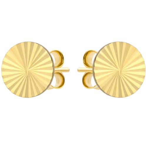 Lumari Gold Damen Ohrringe Stecker 585 14k Gold Gelbgold Ohrstecker Kreis von Lumari Gold