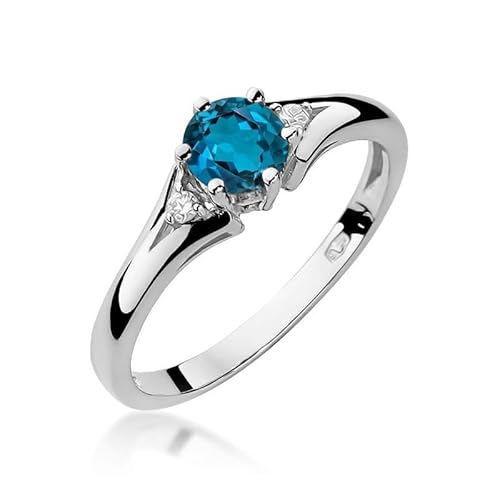 Lumari Gold - Verlobungsring Damen Ring Gold 585 Echtgold 14k Gold mit natürlichem Diamanten Damen Solitär Versprechen Ring Smaragd Edelstein - Ringe Frauen - Weißgold Lumari Gold - Verlobungsring Damen Ring Gold 585 Echtgold 14k Gold mit natürlichem Diamanten Damen Solitär Versprechen Ring Smaragd Edelstein - Ringe Frauen - Weißgold von Lumari Gold