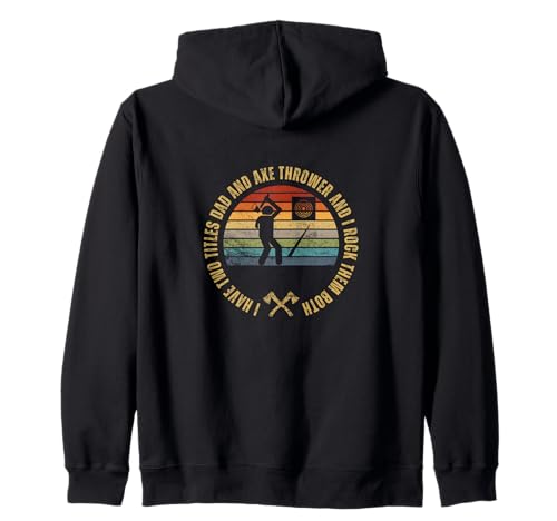Axt Werfer und Papa Proud Men Lustiges Beil Axt Werfen Kapuzenjacke Axt Werfer und Papa Proud Men Lustiges Beil Axt Werfen Kapuzenjacke von Lumber Jack Costume Men And Women