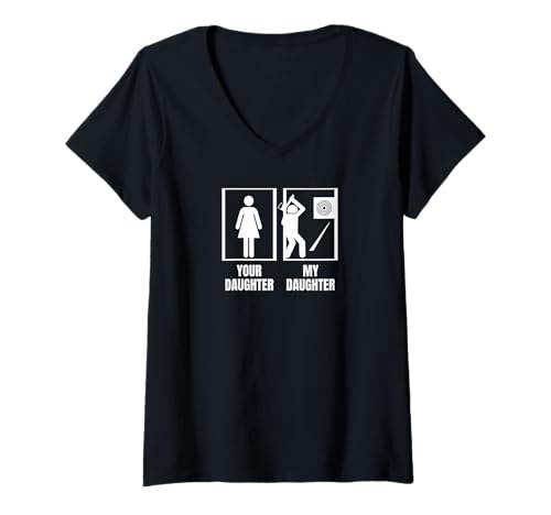 Damen Beil Werfer Deine Tochter Meine Tochter Lustige Axt Werfen T-Shirt mit V-Ausschnitt Damen Beil Werfer Deine Tochter Meine Tochter Lustige Axt Werfen T-Shirt mit V-Ausschnitt von Lumber Jack Costume Men And Women