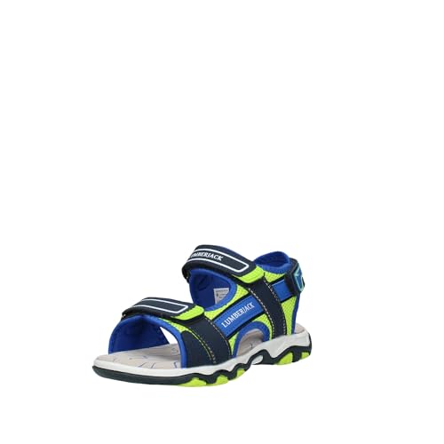 Lumberjack Evi Sandale, Royal Blue Acid Green, 29 EU von lumberjack