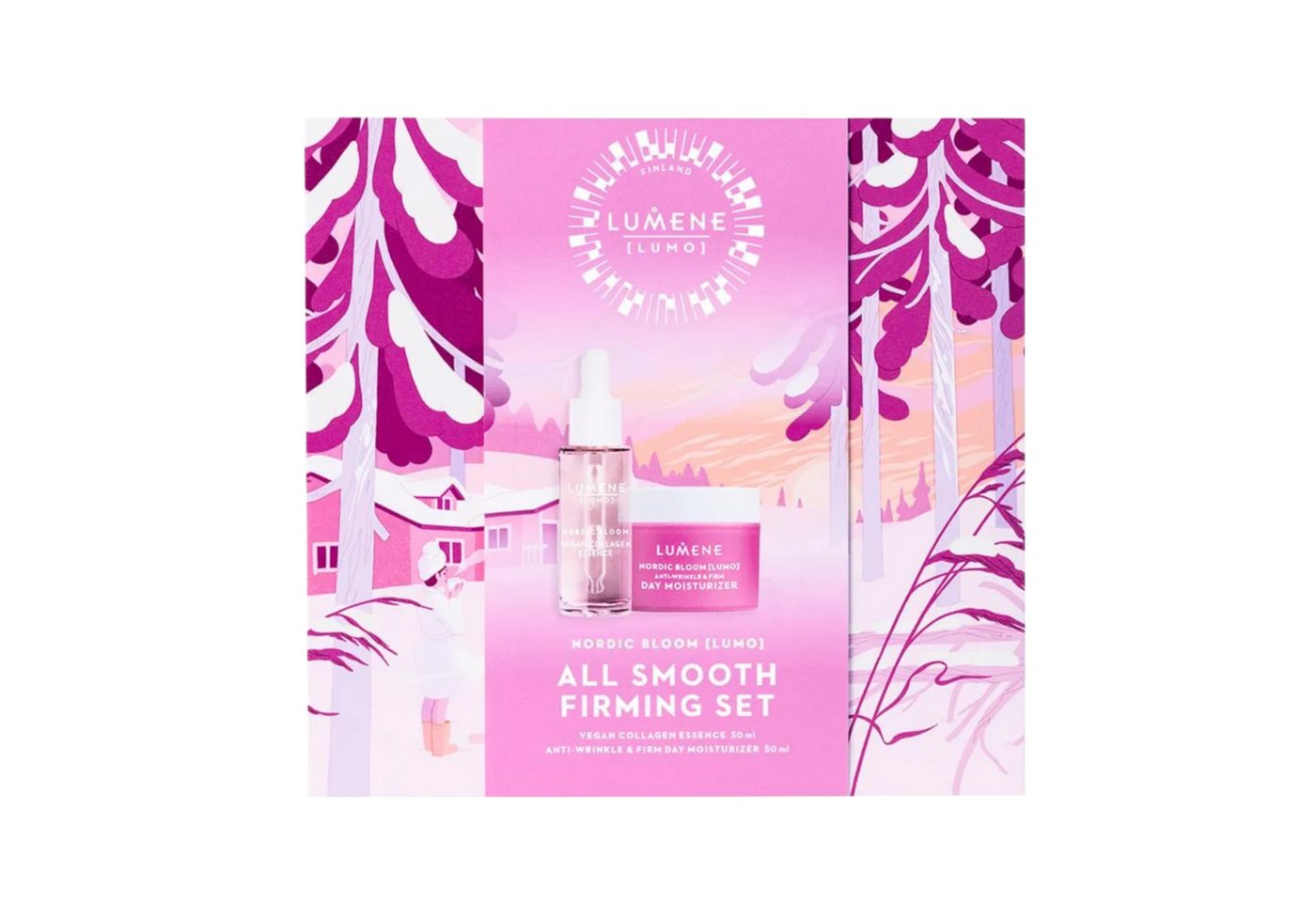 Lumene Gesichtspflege-Set Nordic Bloom [Lumo] All Smooth Firming Set 2025, 2-tlg. von Lumene