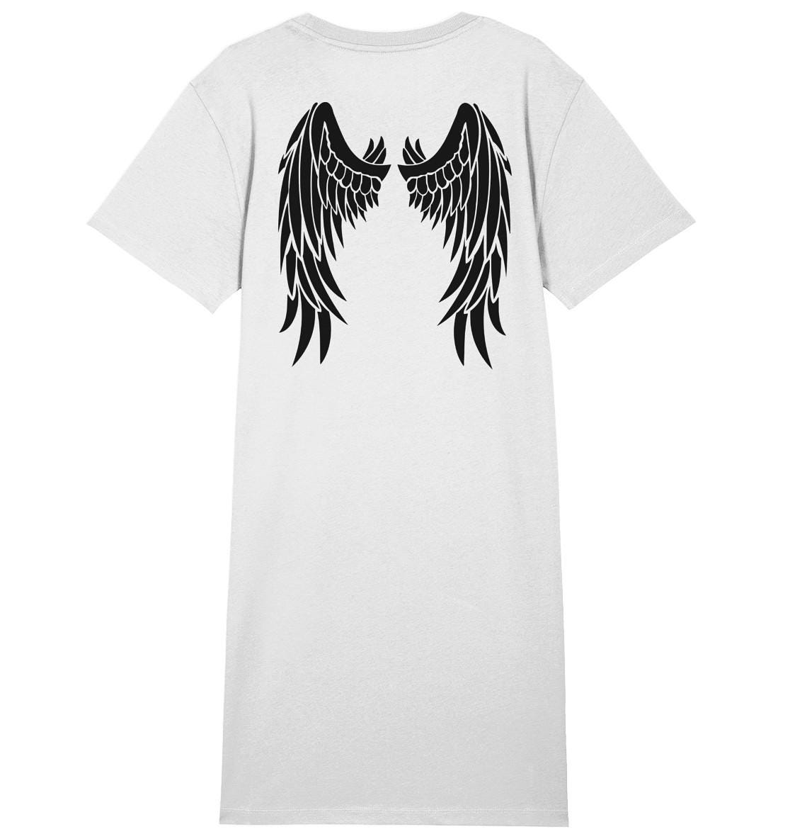 Flügel - Design Ladies Organic Shirt Dress von LumeraFashionDesign