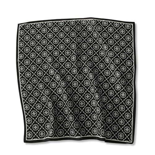 LumiSyne Bandana Kopftuch Herren Damen Baumwolle Leinen Gefühl Vintage Paisley Muster Warm Atmungsaktiv Quadratischer Schal Multifunktional Halstuch Kopfschmuck Haarband Gesichtsmaske Stola 68 x 68 cm von LumiSyne