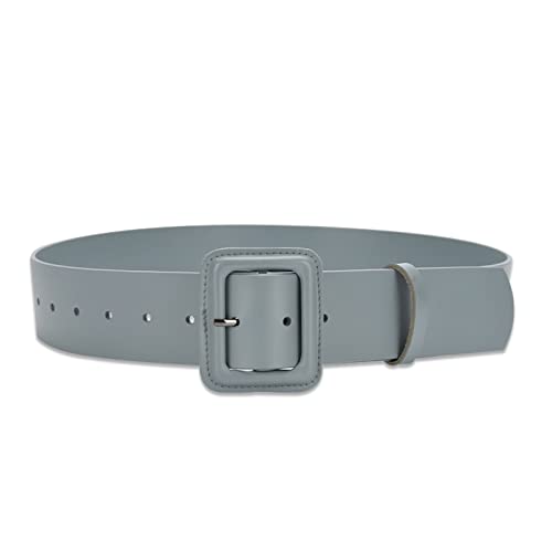 LumiSyne Damen Breiter Ledergürtel Klassisch Einfarbig Große Quadratische Schnalle Frauen Taillengürtel Vintage Cinch Gürtel Hoher Taillen Breiter Gürtel Für Kleid Hemd Jumpsuit Mantel von LumiSyne