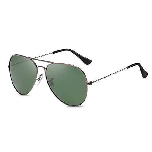 LumiSyne Mode Polarisiert Sonnenbrille Für Herren Damen Retro Pilotenbrille UV 400 Schutz Verspiegelt Linse Metallrahmen Für Fahren Reise von LumiSyne