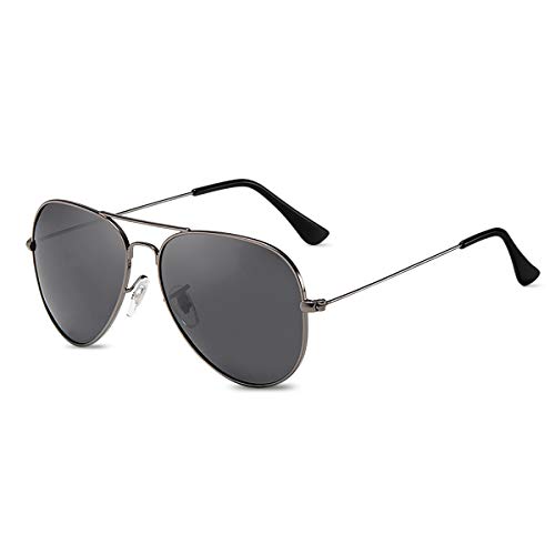 LumiSyne Mode Polarisiert Sonnenbrille Für Herren Damen Retro Pilotenbrille UV 400 Schutz Verspiegelt Linse Metallrahmen Für Fahren Reise von LumiSyne