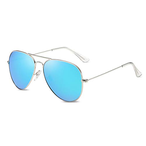 LumiSyne Mode Polarisiert Sonnenbrille Für Herren Damen Retro Pilotenbrille UV 400 Schutz Verspiegelt Linse Metallrahmen Für Fahren Reise von LumiSyne