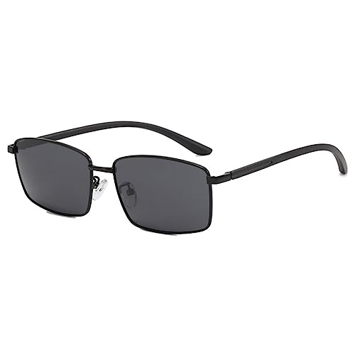 LumiSyne Retro Rechteckig Sonnenbrille Herren HD Polarisiert Linse Quadratische Metallrahmen Leicht Rechteckige Brillen UV400 Schutz Anti-Blendschutz Schatten Brille Für Reisen Fahren Angeln Outdoor LumiSyne Retro Rechteckig Sonnenbrille Herren HD Polarisiert Linse Quadratische Metallrahmen Leicht Rechteckige Brillen UV400 Schutz Anti-Blendschutz Schatten Brille Für Reisen Fahren Angeln Outdoor von LumiSyne