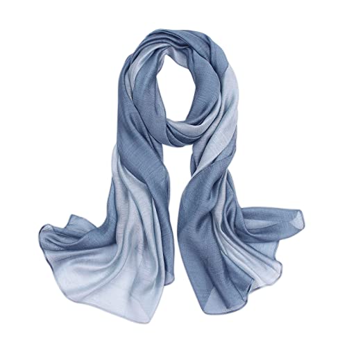 LumiSyne Seidenschal Damen Farbverlauf Baumwolle Leinen Seidentuch Mode Eleganten Leichte Weich Halstuch Sonnencreme Stola Ganzjährig LumiSyne Seidenschal Damen Farbverlauf Baumwolle Leinen Seidentuch Mode Eleganten Leichte Weich Halstuch Sonnencreme Stola Ganzjährig von LumiSyne