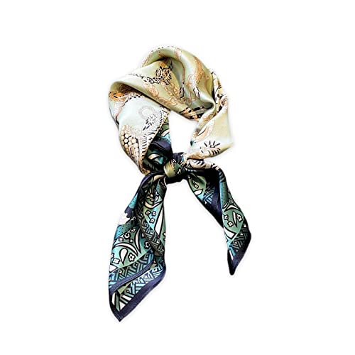 LumiSyne Seidenschal Damen Quadratischer Schal 70×70cm Retro Gedruckt Geometrisch Kette Monogram Muster Leicht Satin Vierecktuch Multifunktionales Halstuch Kopftuch Bandana Kopfschmuck Haarband LumiSyne Seidenschal Damen Quadratischer Schal 70×70cm Retro Gedruckt Geometrisch Kette Monogram Muster Leicht Satin Vierecktuch Multifunktionales Halstuch Kopftuch Bandana Kopfschmuck Haarband von LumiSyne