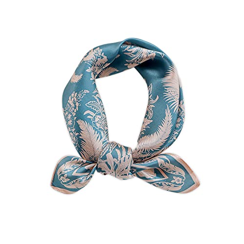 LumiSyne Seidenschal Damen Quadratischer Schal Klassische Hahnentritt Kariert Retro Pferd Gedruckte Weich Satin Kleines Vierecktuch Dekoration Halstuch Multifunktionales Bandana Kopfschmuck Haarband von LumiSyne