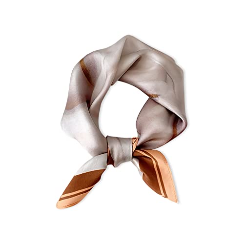 LumiSyne Seidenschal Damen Quadratischer Schal Künstlerisch Gedruckte Tierdruck Leicht Weich Vierecktuch Bandana Kopfschmuck Halstuch Haarband von LumiSyne