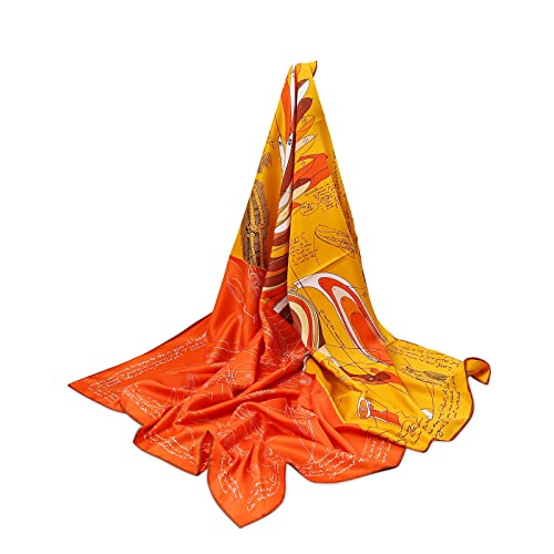 LumiSyne Seidenschal Damen Quadratischer Schal Retro Künstlerisch Pferd Gedruckte Leicht Schal Dekorativer Halstuch Kopfbedeckung Vierecktuch Multifunktionales Kopftuch LumiSyne Seidenschal Damen Quadratischer Schal Retro Künstlerisch Pferd Gedruckte Leicht Schal Dekorativer Halstuch Kopfbedeckung Vierecktuch Multifunktionales Kopftuch von LumiSyne