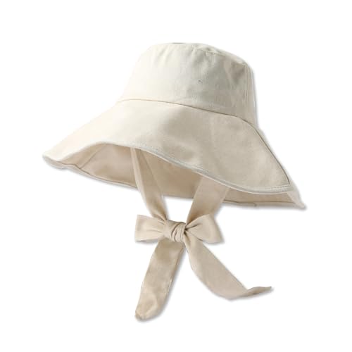 LumiSyne Sonnenhut Mit Breiter Krempe Damen Herren UPF 50+ UV Schutz Weiche Atmungsaktive Baumwolle Fischerhut Mit Kinnband Verstellbare Faltbar Strandhut Sommerhut Für Angeln Reisen Wandern Outdoor von LumiSyne