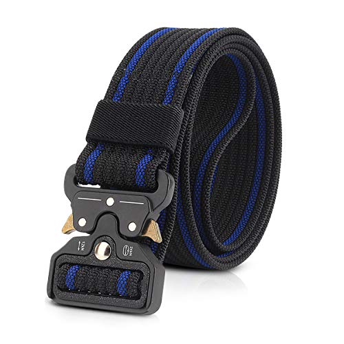 LumiSyne Taktischer Gürtel Breit Herren 1.5" Heavy Duty Taillengürtel Einstellbare Nylon Arbeitsgürtel mit Metallschnalle Schnellverschluss für Molle Draussen Sport von LumiSyne