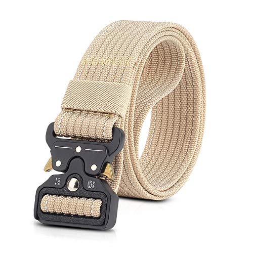 LumiSyne Taktischer Gürtel Breit Herren 1.5" Heavy Duty Taillengürtel Einstellbare Nylon Arbeitsgürtel mit Metallschnalle Schnellverschluss für Molle Draussen Sport von LumiSyne