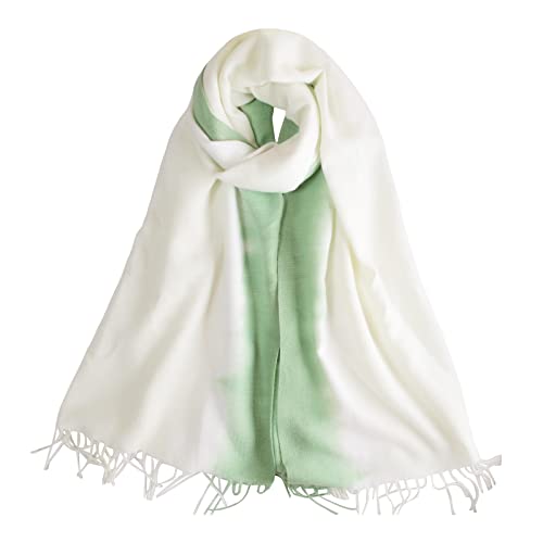 LumiSyne Winter Schal Kaschmir Schal Für Damen Farbverlauf Pashmina Schals Mit Fransen Lange Große Schal Frauen Weiche Warmer Schultertuch Stola von LumiSyne