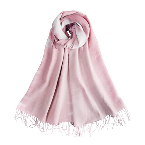 LumiSyne Winter Schal Kaschmir Schal Für Damen Farbverlauf Pashmina Schals Mit Fransen Lange Große Schal Frauen Weiche Warmer Schultertuch Stola von LumiSyne